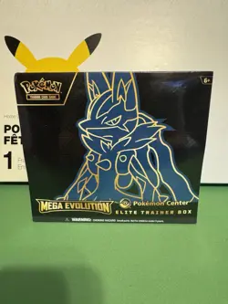 Pokemon TCG Mega Evolutions Pokemon Center ETB Mega Lucario Factory Sealed - Image 1