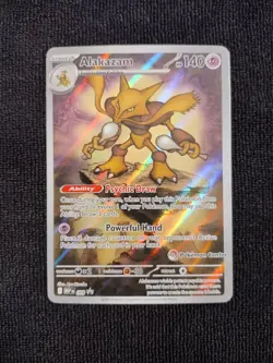 Mega Evolutions - Alakazam 009 Stamped Pokemon Center Promo - NM Pack Fresh - Image 1