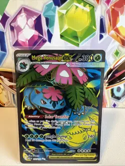 Mega Venusaur ex 155/132 Ultra Rare Full Art (FA) Pokemon TCG Mega Evolution NM - Image 1
