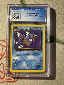 Pokemon TCG Dark Gyarados Non Holo Unlimited Team Rocket CGC 8.5 - Image 1