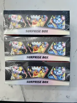 Pokemon TCG: Scarlet & Violet Prismatic Evolutions Surprise Box Sealed Lot of 3 - Image 1