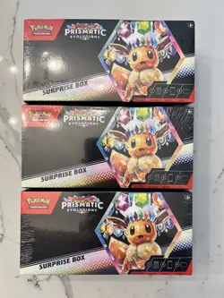 Pokemon TCG: Scarlet & Violet Prismatic Evolutions Surprise Box Sealed Lot of 3 - Image 5