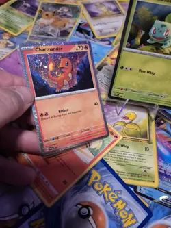 HD COSMOS HOLO SWIRL Starters Set - Pokemon 151 Poster Collection Promo - Image 2