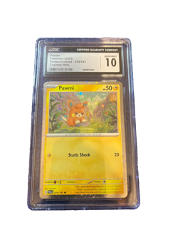 Pokemon Paldea Adventure Chest Pawmi 074/193 Cosmos Holo *011 PSA 10 - Image 1
