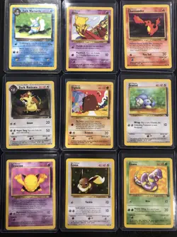 Pokemon Team Rocket Unlimited 39/50 Common And Uncommon Set NM Missing 11 - Image 3