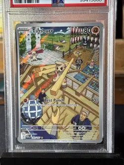 2024 Pokemon TCG - Twilight Masquerade - Timburr - IR - 183/167 - PSA 9 - Image 2