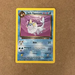 Dark Vaporeon 45/82 Pokemon TCG Team Rocket Unlimited LP - Image 1