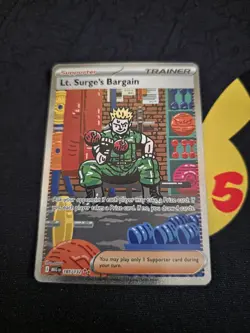 Lt. Surge's Bargain SIR Mega Evolution 185/132 Pokemon TCG - Image 1
