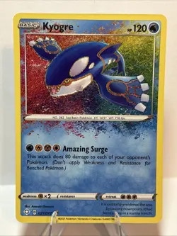 Pokemon TCG Kyogre Shining Fates 021/072 Holo Amazing Rare - Image 1
