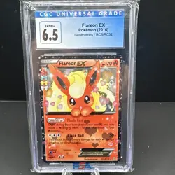 Flareon EX (RC6/RC32) - CGC 6.5 - 2016 Generations Radiant Collection - Pokemon - Image 1