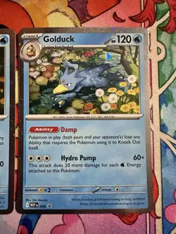 Pokemon TCG Mega Evolutions Psyduck 007 Golduck 008 Black Star Promo Holo NEW NM - Image 3