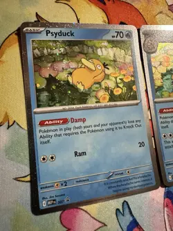 Pokemon TCG Mega Evolutions Psyduck 007 Golduck 008 Black Star Promo Holo NEW NM - Image 4