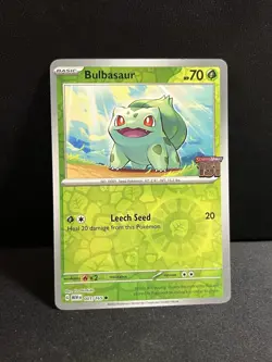 Pokemon TCG Bulbasaur Scarlet/Violet 151 Stamped Best Buy Promo 1/165 NOT SEALED - Image 1