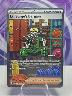 Lt. Surge's Bargain SIR Mega Evolution 185/132 Pokemon TCG - Image 1