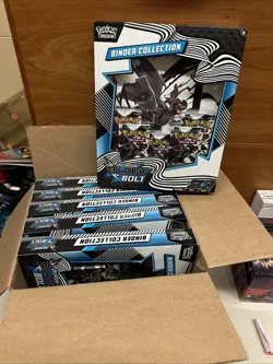 POKEMON SCARLET & VIOLET: BLACK BOLT BINDER COLLECTION 6-BOX CASE - Image 1