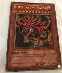 Yu-Gi-Oh! ORIGINAL 1996 SLIFER THE SKY DRAGON GB1-001 GBI-001 Secret Rare MINTY - Image 1