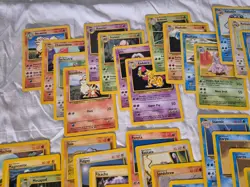 Lot of 65 Unique Different Base Set Vintage 1999 Pokemon Cards Rares NM EX LP - Image 3