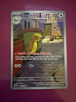 Gumshoos 153/132 Full Art NM/M Mega Evolution Pokemon Card - Image 1