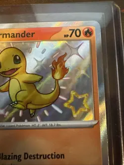 Pokemon TCG Paldean Fates Charmander Holo Card 109/091 Shiny Rare Baby Shiny - Image 5