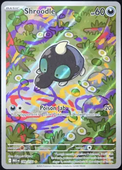 Pokemon TCG Shroodle 149/132 2025 Mega Evolution Illustration Rare Card - LP - Image 1