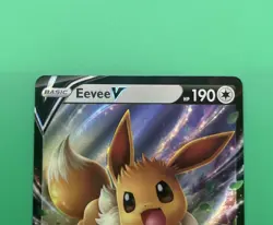 Pokemon Eevee V Black Star Holo Rare Sword & Shield Promo Card SWSH065 Used - Image 2