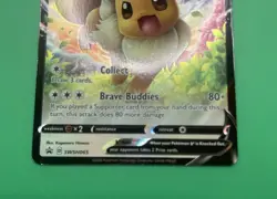 Pokemon Eevee V Black Star Holo Rare Sword & Shield Promo Card SWSH065 Used - Image 3