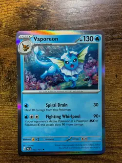 Eevee Evolution Pokemon Card Gift Set - Includes Eevee & Vaporeon Ready-to-Gift - Image 3