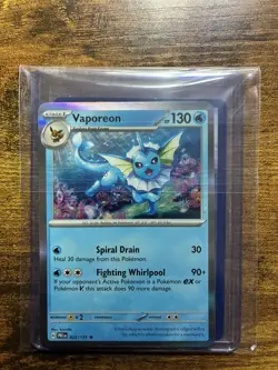Eevee Evolution Pokemon Card Gift Set - Includes Eevee & Vaporeon Ready-to-Gift - Image 5