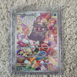 Morpeko 206/182 Paradox Rift Illustration Rare Holo Pokemon Card - Image 1