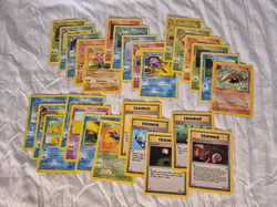 Fossil Set Lot of 28 Different WOTC Pokemon Cards Complete Common and more - Image 1
