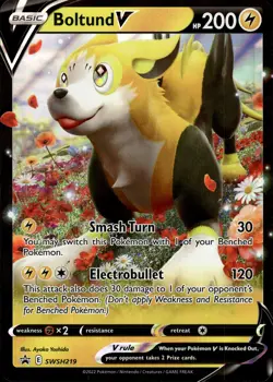 Boltund V - JUMBO CARD Black Star Promo SWSH219 - MINT - Pokemon - Image 1