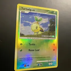 Pokemon card Turtwig 103/130 Diamond and Pearl cosmos holo promo TCG IR base set - Image 1