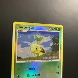 Pokemon card Turtwig 103/130 Diamond and Pearl cosmos holo promo TCG IR base set - Image 2