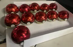 Vintage POKEMON 23K Gold Plated Trading Card Pokeball Set 1999 Burger set of 11 - Image 4