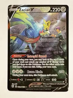 Zacian V - TG21/TG30 - Trainer Gallery Full Art - Astral Radiance - Pokemon Card - Image 1