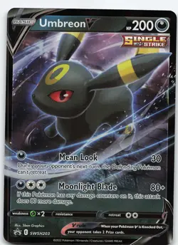 Umbreon V - SWSH203 Promo Holo SWSH: Sword & Shield Promo Cards NM Pokemon - Image 1