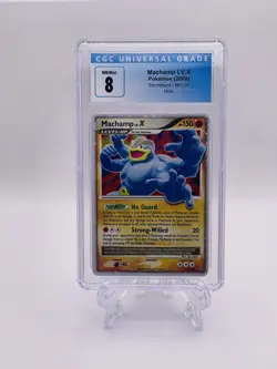 CGC 8 Machamp LV. X Stormfront 98/100 Holo Graded Pokemon Trading Card - Image 1
