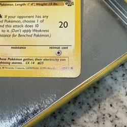 Pikachu 1st Edition 1999 WOTC VINTAGE GRAIL Pokemon Jungle #60/64 TCG Card LP - Image 3