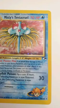Pokemon TCG Card Misty's Tentacruel Gym Heroes 10/132 Unlimited Holo Rare NM - Image 4