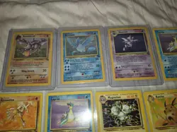 Near Complete Fossil Set 45 Cards WOTC Vintage Pokemon HOLO 1999 Holos Rares - Image 3
