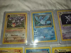 Near Complete Fossil Set 45 Cards WOTC Vintage Pokemon HOLO 1999 Holos Rares - Image 4
