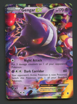 Gengar EX 34/119 XY - Phantom Forces Light Play Rare Pokemon Card - Image 1