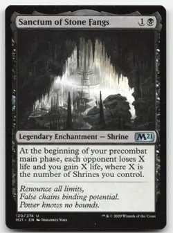 MTG Core Set 2021 #120 Sanctum of Stone Fangs LP - Image 1