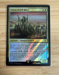 Priest of Fell Rites (Surge Foil) Commander: Final Fantasy Surge Foil NM - Image 1