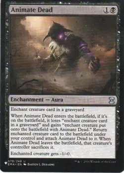 MTG: The List Reprints: Animate Dead: Lightly Played Condition - Image 1