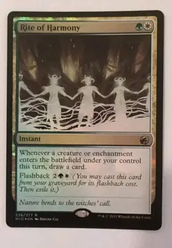 Rite of Harmony Foil NM (236) MID MTG - Image 1