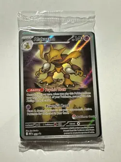 Pokemon Center Stamped Alakazam 009 Pokemon Mega Evolutions - ETB Promo Sealed - Image 1