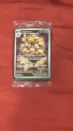 Pokemon Center Stamped Alakazam 009 Pokemon Mega Evolutions - ETB Promo Sealed - Image 1
