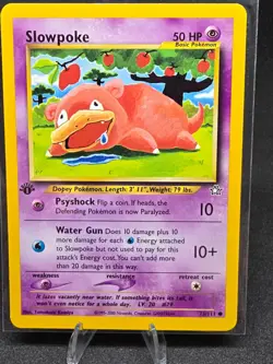 Pokemon TCG Slowpoke 73/111 Neo Genesis 1st Edition Vintage WoTC Common NM - Image 1