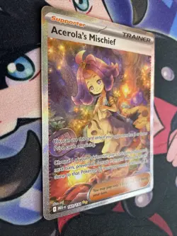 Acerola's Mischief Pokemon Mega Evolutions SIR 183/132 NM English - Image 2